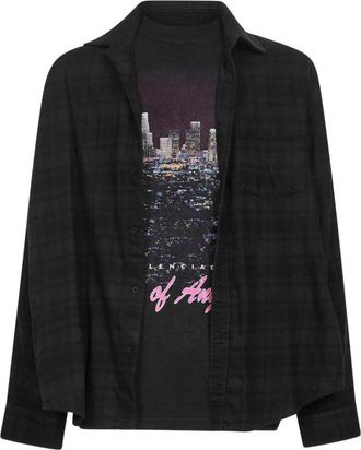 Balenciaga Black Layered Cotton Shirt