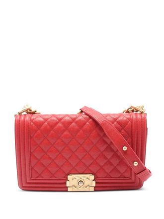 Chanel 2018-2019 Boy handbag - women - Caviar Leather - One Size - Red