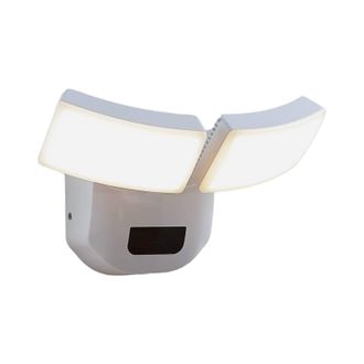 Lindby Lindby L&aacute;mpara De Pared Exterior nikias En Blanco Aluminio