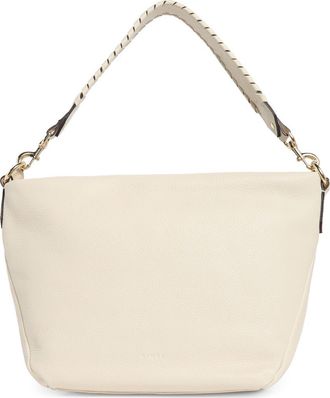 Aim&eacute;e Malta Leather Shoulder Bag in Chalk at Nordstrom Rack