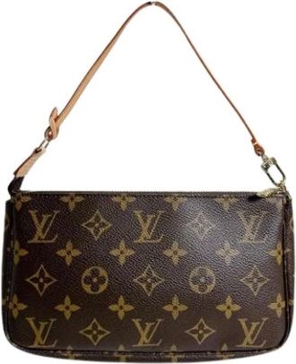 Louis Vuitton Pre-owned Shoulder Bags, female, Brown, Size: ONE SIZE Pre-owned Vintage Pouch