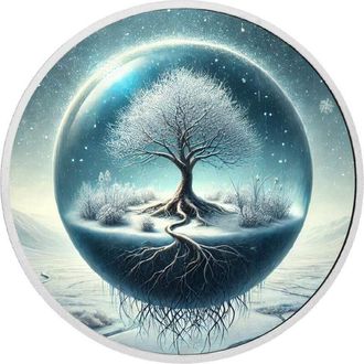 OEM El Equilibrio Del Universo - &Aacute;rbol De Invierno Moneda De Plata De 1 Oz