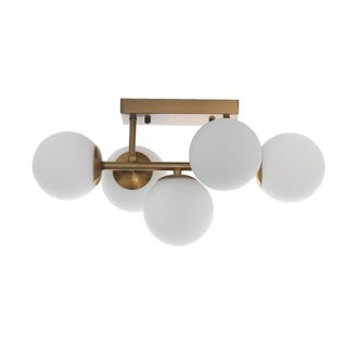 Oresteluchetta Ara&ntilde;a de 5 esferas en metal pintado lat&oacute;n cm. L.50 p.27 al.24