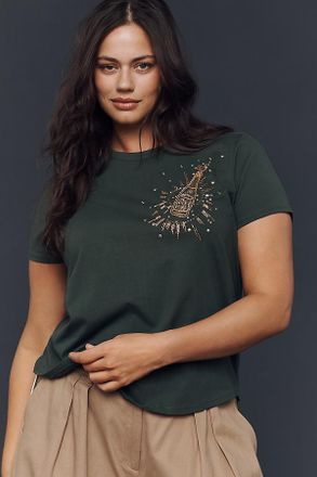 Pilcro The Bennie Embroidered Tee by Pilcro