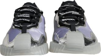 Dolce & Gabbana Silver Black Nylon NS1 Low Top Sneakers Mens Shoes (Pre-Owned)