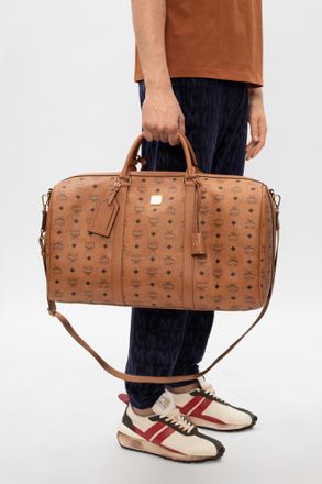 MCM Handbag With Logo, Mens, Brown