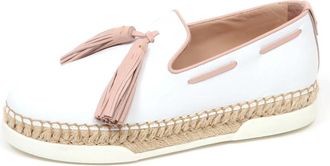 Tod's Xxw 96A0Y451Jus 0Pxd Mocassin - Dames - Espadrilles - Wit - 36 EU - Leer - Schoenen