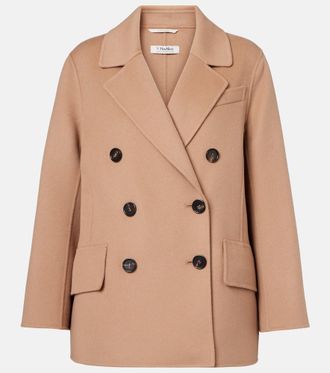 Max Mara Lukas double-breasted virgin wool peacoat