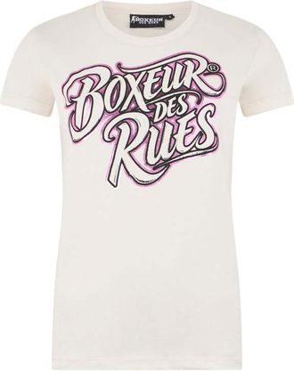 Boxeur Des Rues T-Shirt BOXEUR DES RUES BOXEUR DES RUES T-Shirt Graphic, Damen, Gr. XS, ecru, Obermaterial: 95% Baumwolle CO. 5% Elasthan EL., Shirts T-Shirt