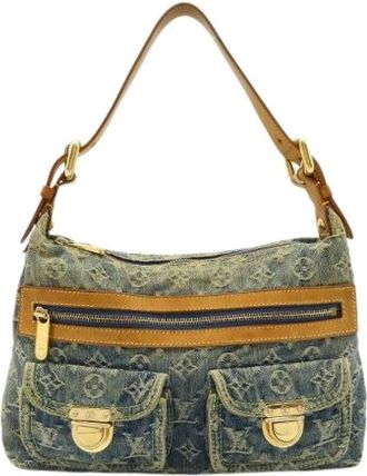Louis Vuitton Pre-owned Shoulder Bags, female, Blue, Size: ONE SIZE Pre-owned Vintage Shoulder Bag