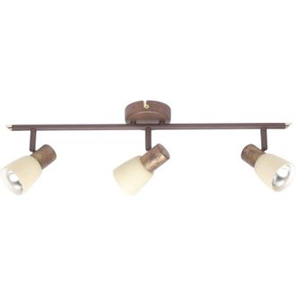 Brilliant Sistema di faretti da soffitto a 3 luci, metallo, champagne