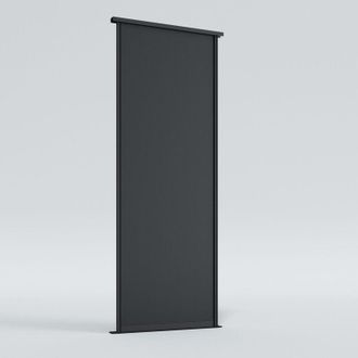 OEM Puerta Corredera De 265 X 75 Cm Sobre Una Sola Gu&iacute;a, 1 Placa Negra Mate