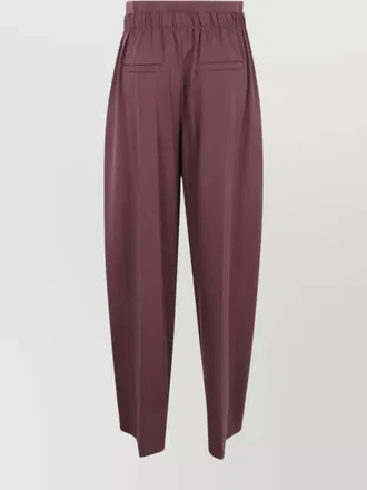 Sportmax virgin wool wide-leg trousers