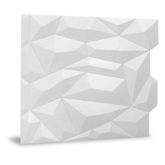 OEM Panel De Pared 3d Profhome 3d 705475 Glacier Matte White Panel Decorativo Liso Con Dibujo Abstracto Mate Blanco 2 M2