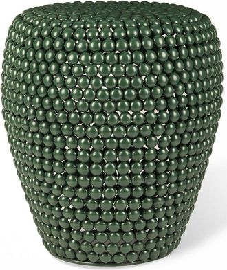Pols Potten Handgefertigter Design-Hocker & Beistelltisch Dot 46 cm - Grün