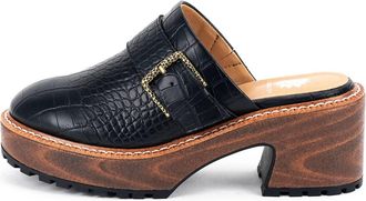 Yellow Box Womens Barker Platform Clog In Black