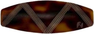 Fendi Pre-owned Accessories, female, Brown, Size: ONE SIZE Pre-owned Barrette