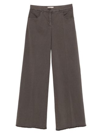 Via Masini 80 Cotton Wide-Leg Trousers