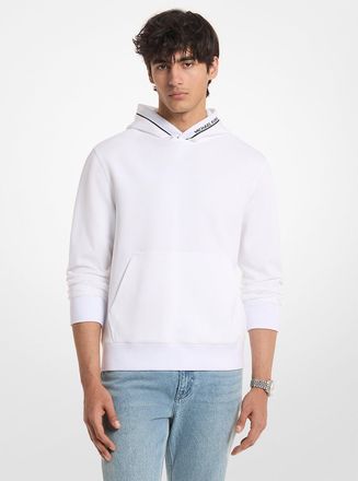 Michael Kors Logo Trim Cotton Blend Hoodie