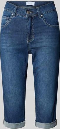 Angels Caprijeans aus Denim mit Umschlag Modell Capri in Dunkelblau, Größe 36