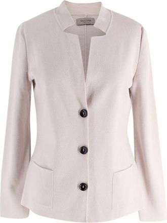 Falconeri Dove Grey Merino Wool Jacket Size S