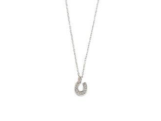 Kate Spade New York Lucky You Pendant Womens Necklace Clear/Silver, Brass/Cubic Zirconia