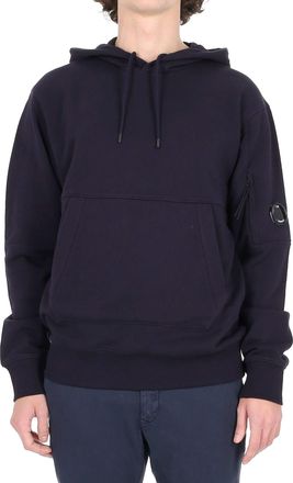 C.P. Company Diagonal Cotton Hoodie with Kangaroo Pocket