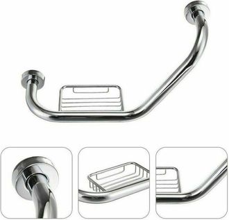 Trade Shop Trade Shop - Maniglione Sicurezza Bagno Portasapone Maniglia Doccia Anziani Disabili 45 Cm