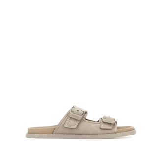 Fendi Sliders, male, Beige, Size: 7 US Scarpe