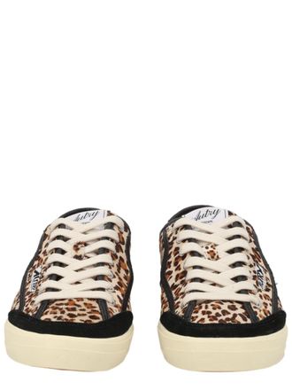 Autry Leopard Print Low-Top Sneakers with Cream Accents