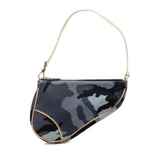 Dior Pre-owned Dior Mini Canvas Camouflage Saddle Pochette Ladies PZ0042