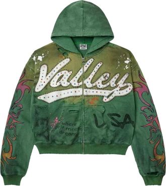 Vale Forever Inferno Zip Up Hoodie Green VALE-09-007-IZU-GN