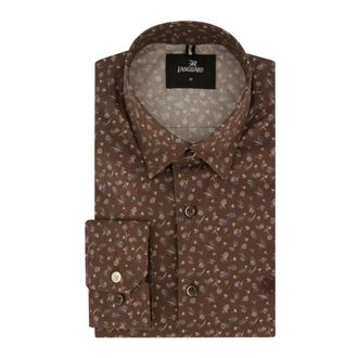 Vanguard Overhemden, Heren, Bruin, L, Casual Bruin Overhemd