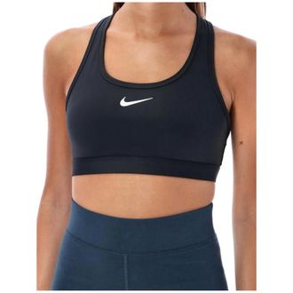 Nike Swoosh Medium-Support Padded Sports Bra - - Sport - Donna - Nero - S