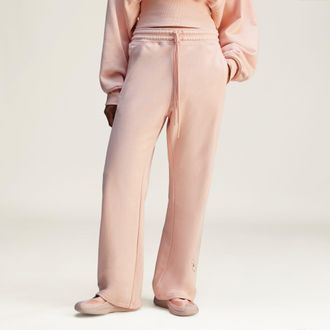 adidas ADIDAS by Stella McCartney Womens Straight Leg Pants - Pink Cotton - Size X-Large