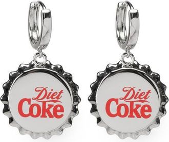 Cufflinks Inc. Diet Coke Bottle Cap Drop Earrings in Silver at Nordstrom