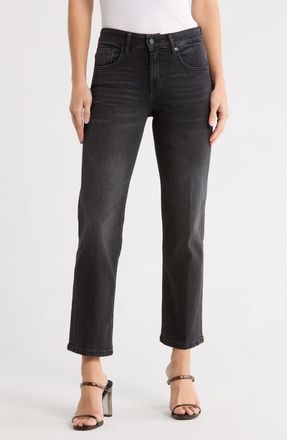 7 For All Mankind Calie Mid Rise Ankle Straight Leg Jeans in Reston at Nordstrom Rack, Size 25
