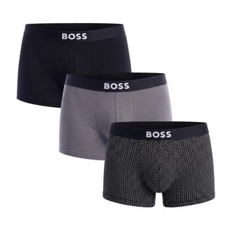 HUGO BOSS Ondergoed, Heren, Veelkleurig, 2Xl, Katoen, Trunk 3P One D