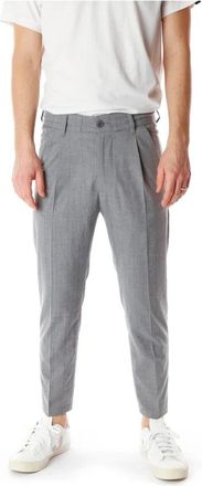 Drykorn Slim-fit Broeken - Heren - Slim Fit Broeken - Grijs - W36 L32 - Leer - Broeken