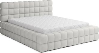 Les Tendances Cama Canap&eacute; 160x200 Con Somier Cloud Tejido Boucl&eacute; Blanco