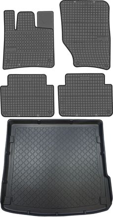 OEM Juego De Alfombrillas De Goma Para Coche Y Maletero Para Audi Q7 I Suv (marzo De 2006 A Mayo De 2015)