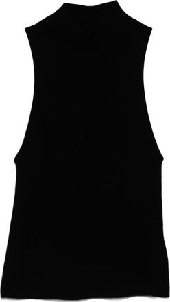 St.Agni Top smanicato a collo alto - Nero