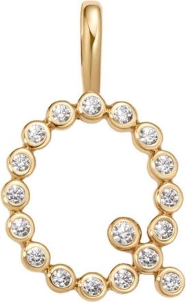 Made by Mary CZ Poppy Charm in Gold Vermeil Initial Q at Nordstrom