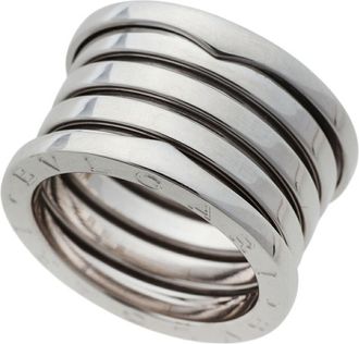 Bulgari White Gold White Gold (18K) Band Ring (Pre-Owned)