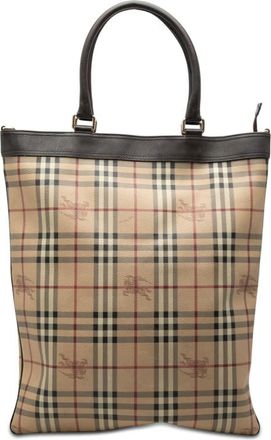 Burberry Pre-owned Burberry Haymarket Check Coated Canvas Tote Ladies 167LCIPOIC0GIZLW