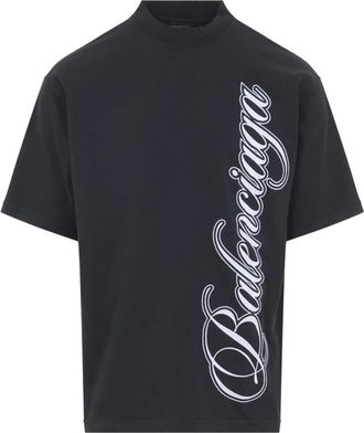 Balenciaga 764235.Ttvm 7 T-shirt - Heren - T-shirts - Zwart - M - Katoen - Tops