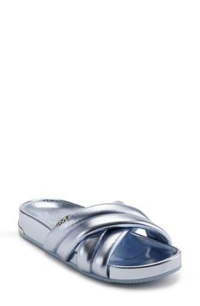DKNY Crisscross Strap Slide Sandal in Celeste at Nordstrom Rack, Size 7.5