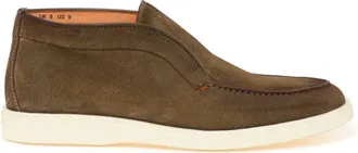 Santoni Schoenen, Heren, Groen, 43 EU, Leer, Desert Boot