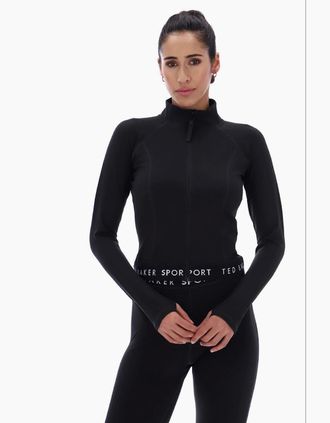 Ted Baker Womens Ted Baker MARIE TBWJA2530 Womens Black Athletic Jackets - Size: 18/16