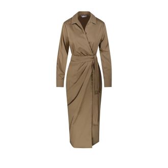 Max Mara Wrap Dresses, female, Brown, Size: M Beta Dress
